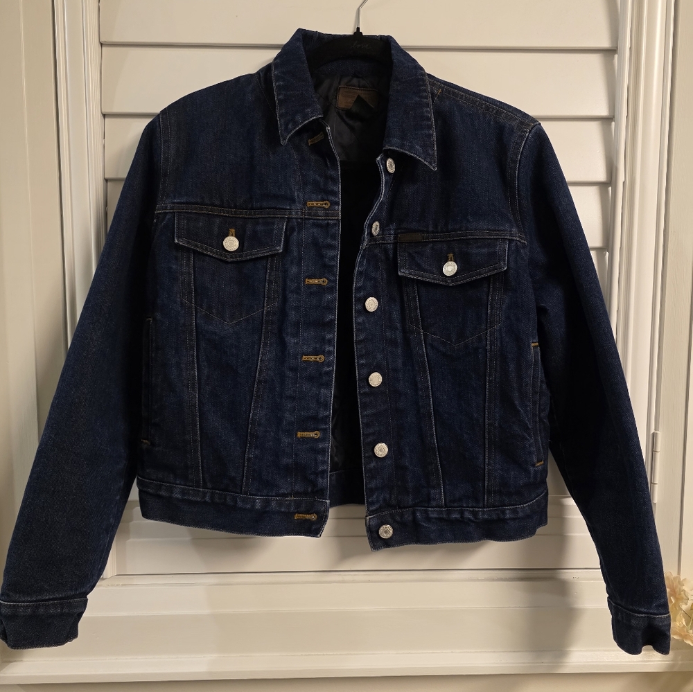 Ralph Lauren Double RL Blue Jean Jacket Classic Design